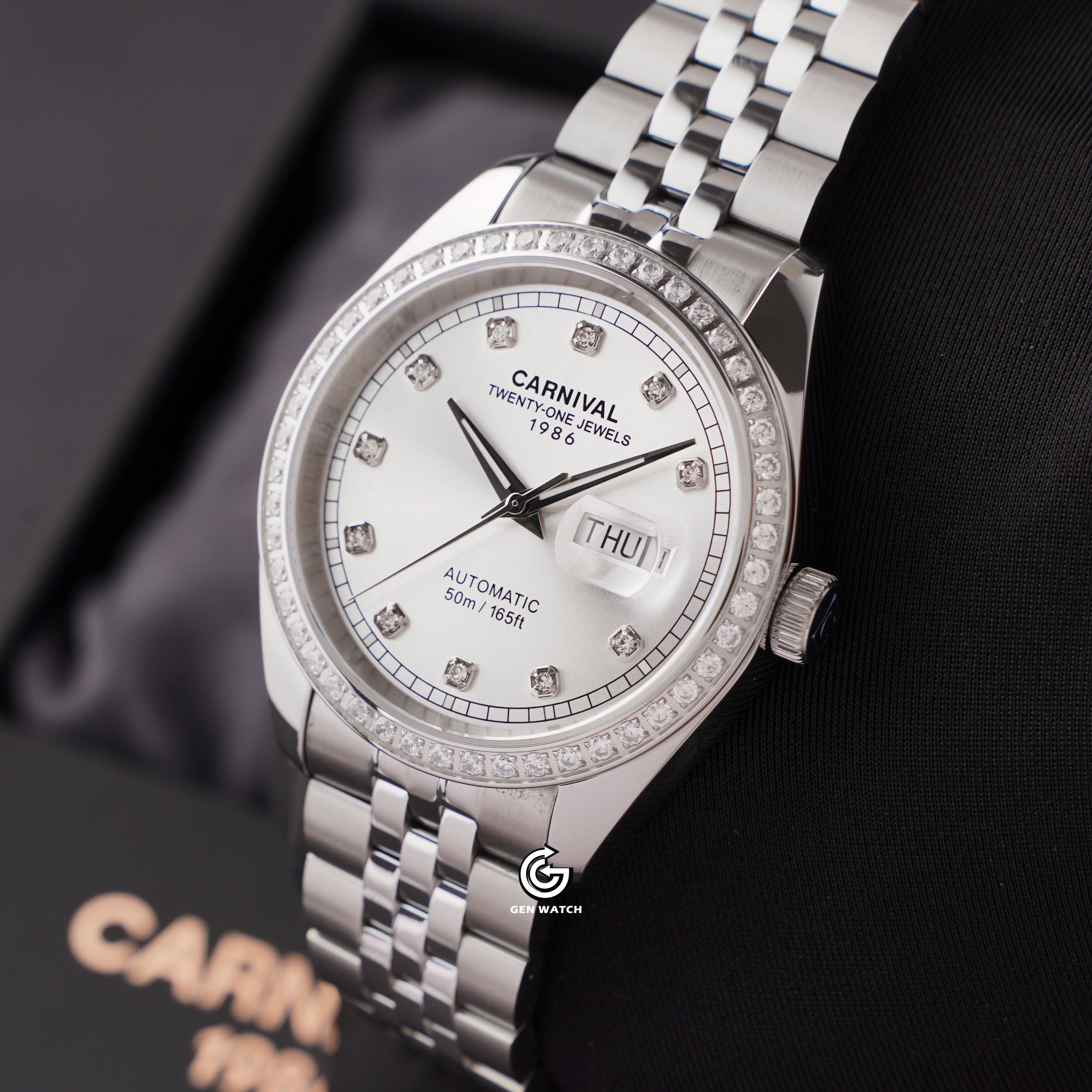 ĐỒNG HỒ NAM CARNIVAL 8131G2 VT T AUTOMATIC 41MM