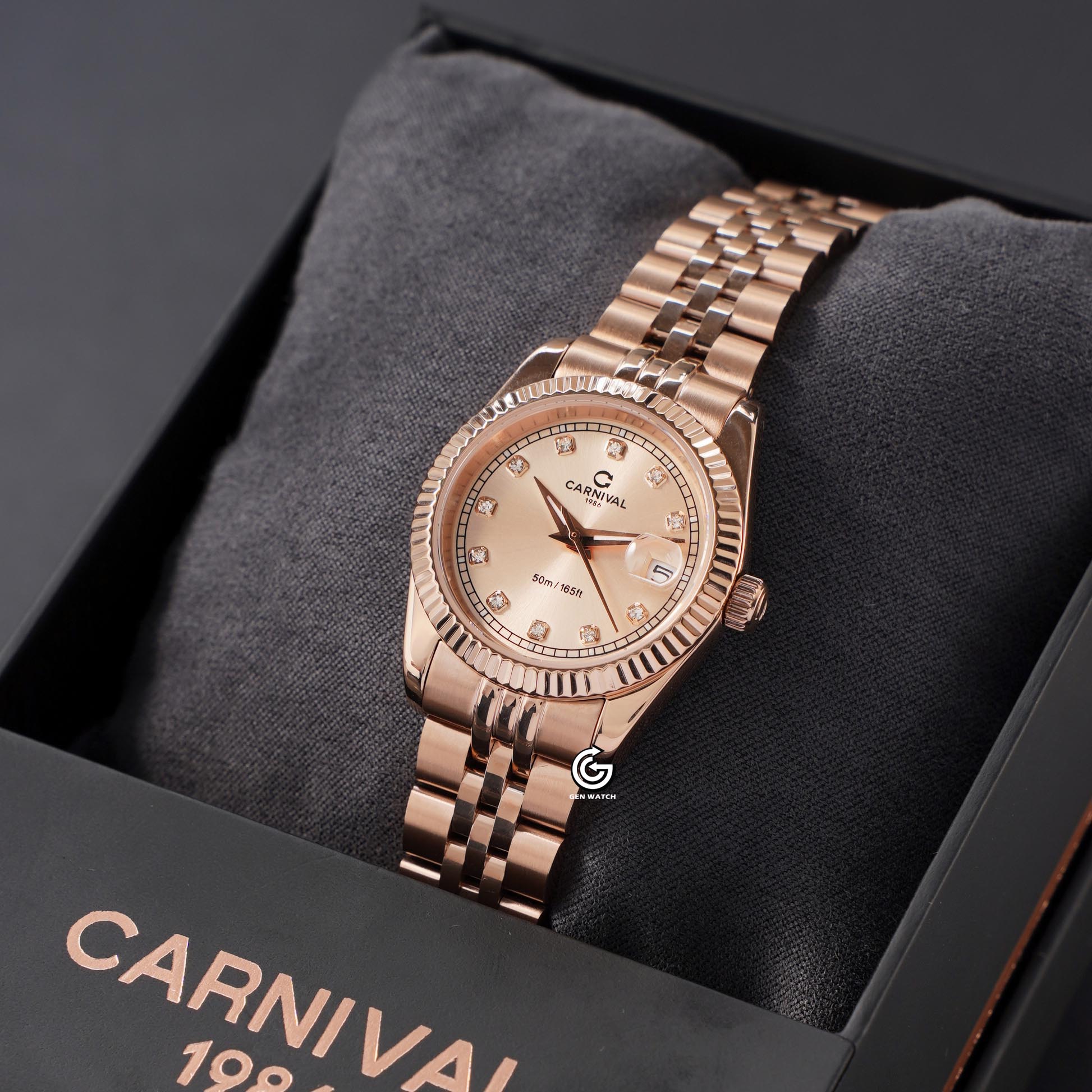 ĐỒNG HỒ NỮ CARNIVAL 8131L VH NN QUARTZ 30MM