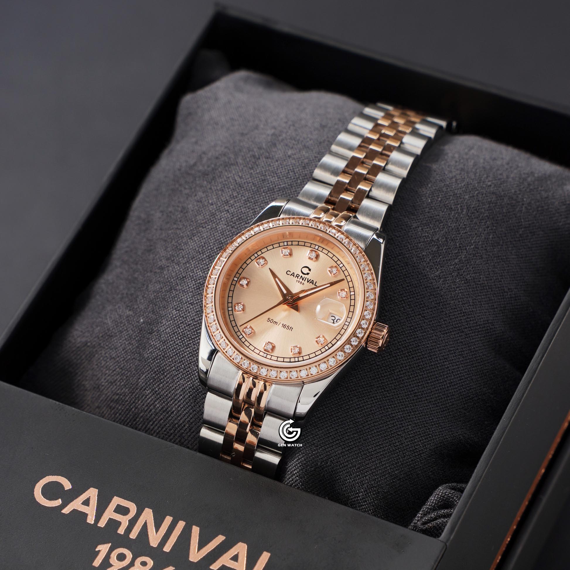 ĐỒNG HỒ NỮ CARNIVAL 8131L2 CH NN QUARTZ 30MM
