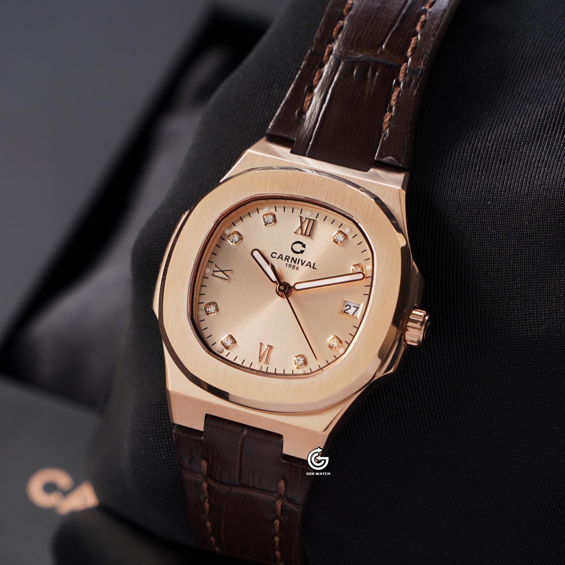 ĐỒNG HỒ NỮ CARNIVAL 8160L VH DD NN QUARTZ 34MM