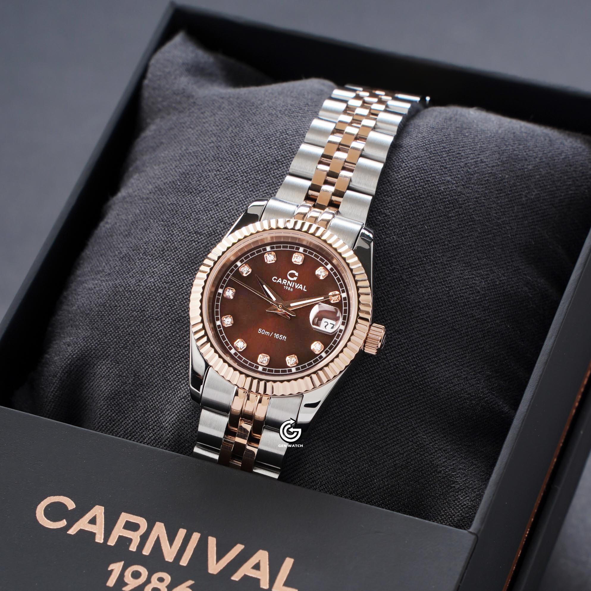ĐỒNG HỒ NỮ CARNIVAL 8131L CH N QUARTZ 30MM