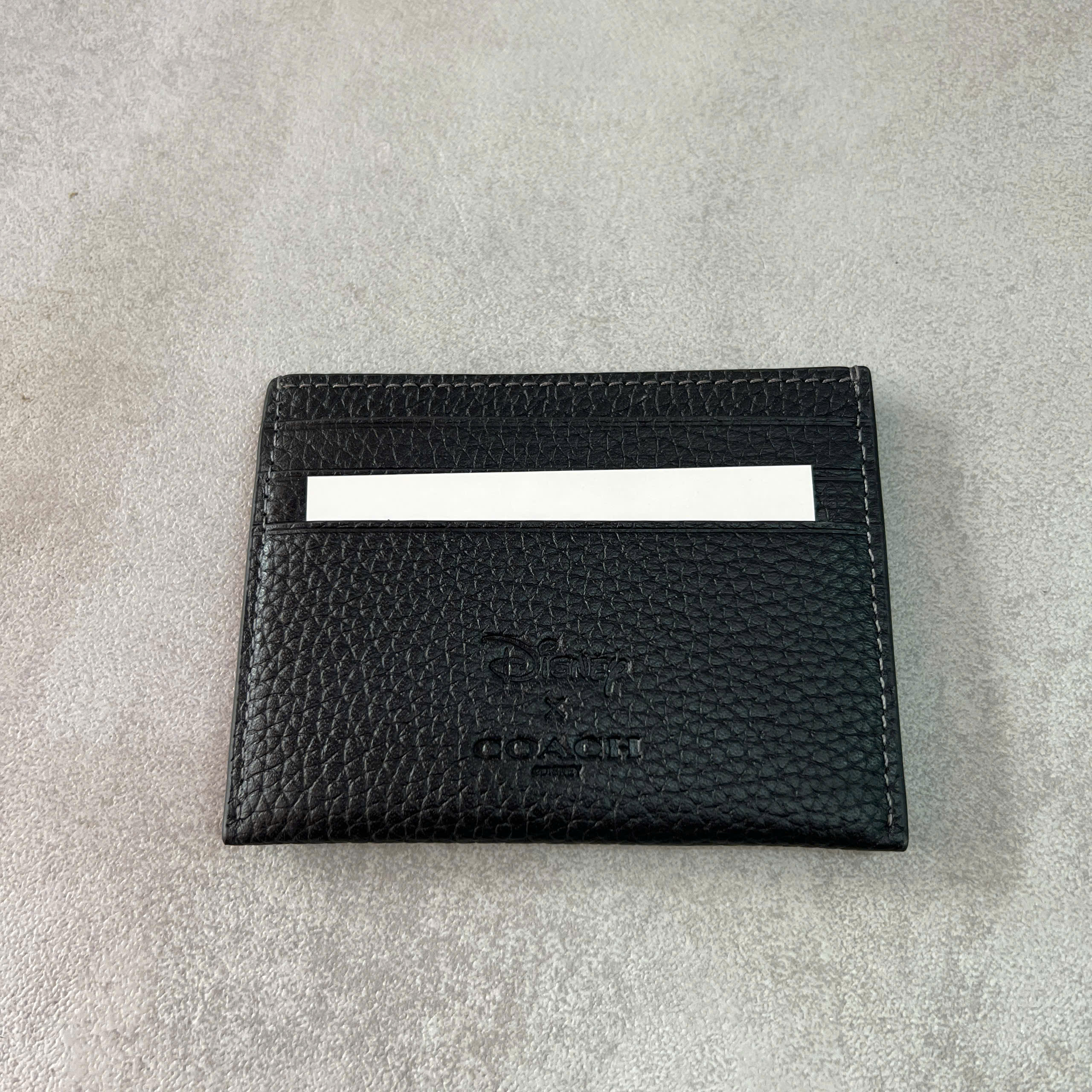 COACH MICKEY SLIMD ID CARD - BLACK