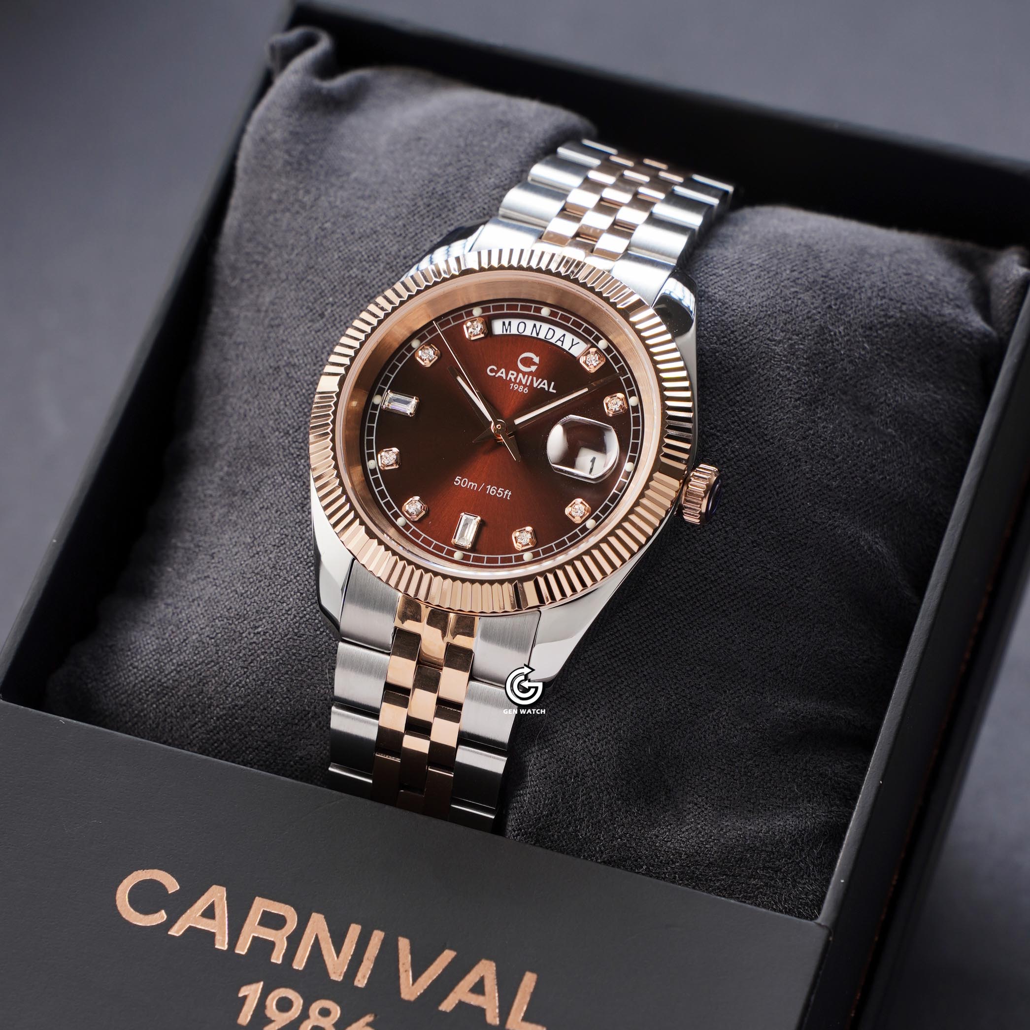 ĐỒNG HỒ NAM CARNIVAL 8190G CH N QUARTZ 40MM