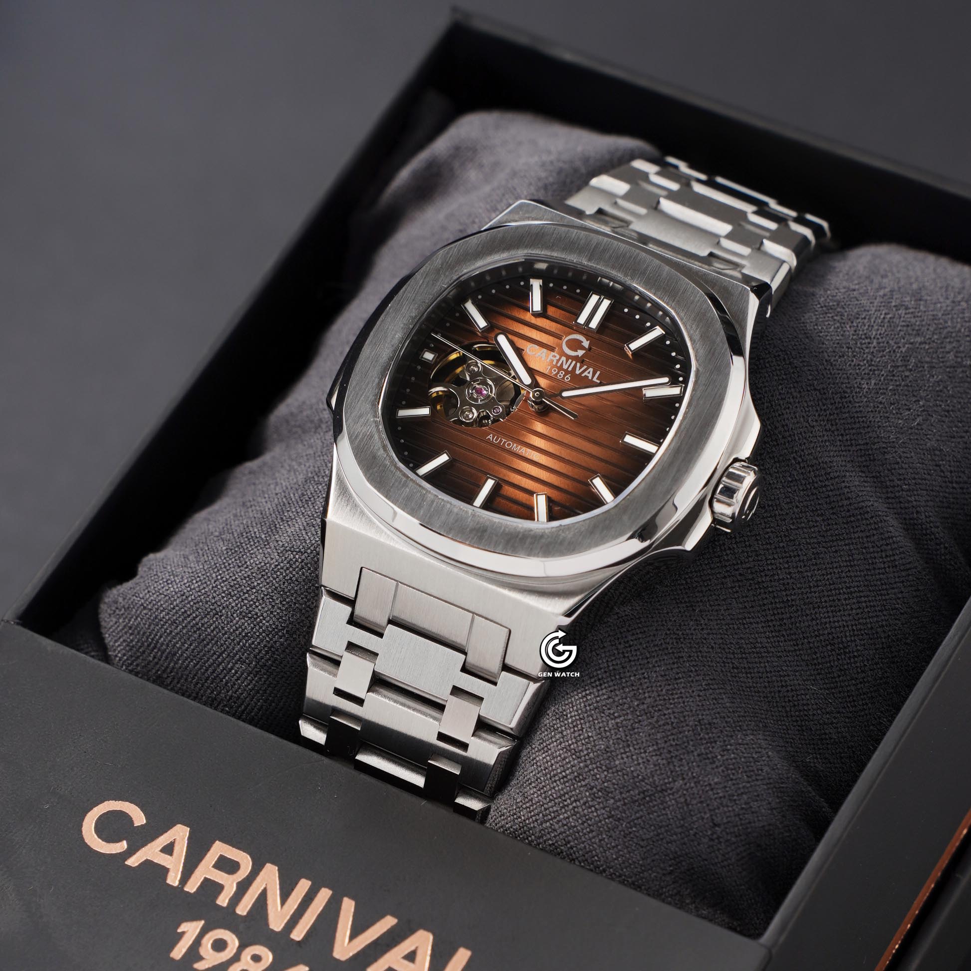 ĐỒNG HỒ NAM CARNIVAL 8128G1 VT N AUTOMATIC 41MM