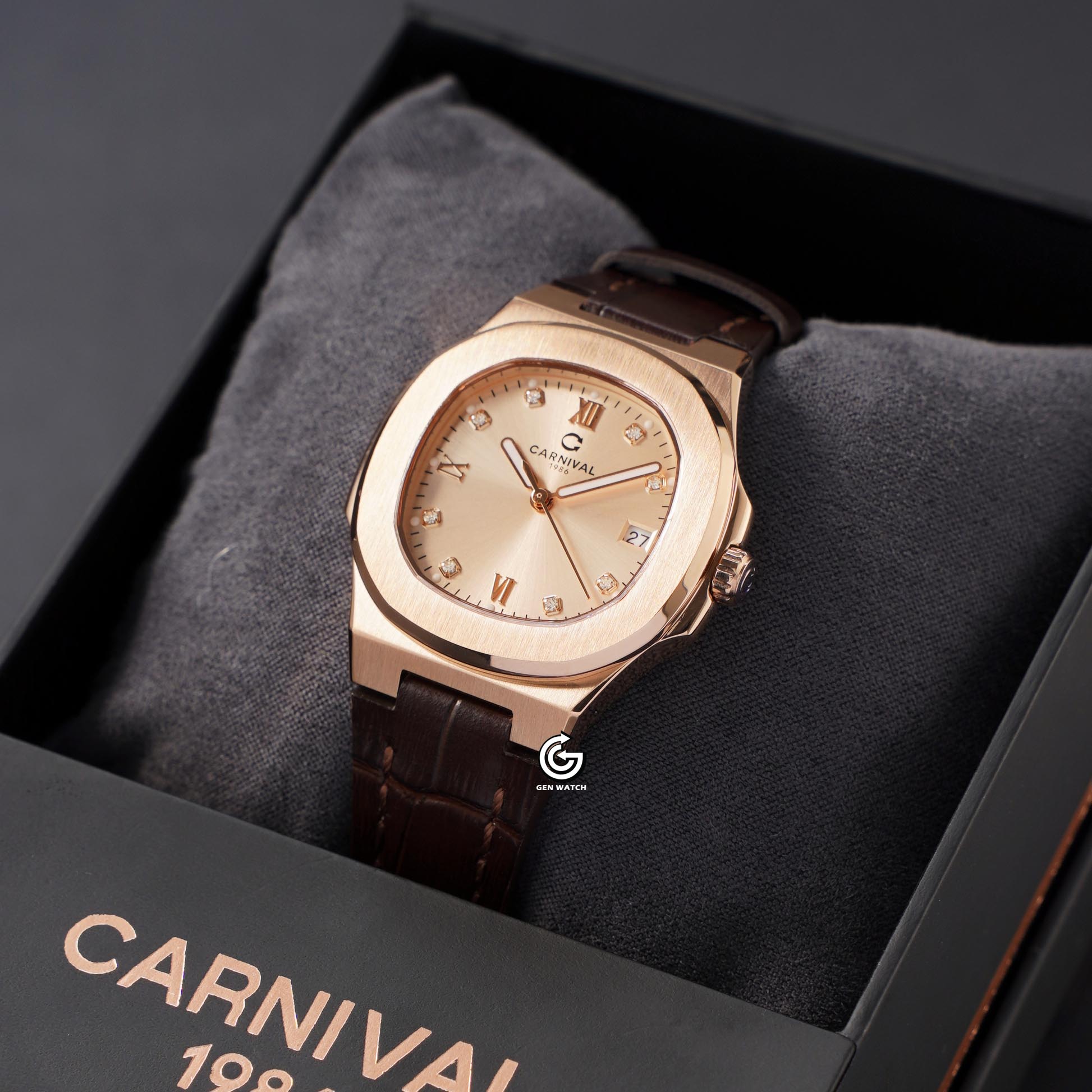 ĐỒNG HỒ NỮ CARNIVAL 8160L VH DD NN QUARTZ 34MM