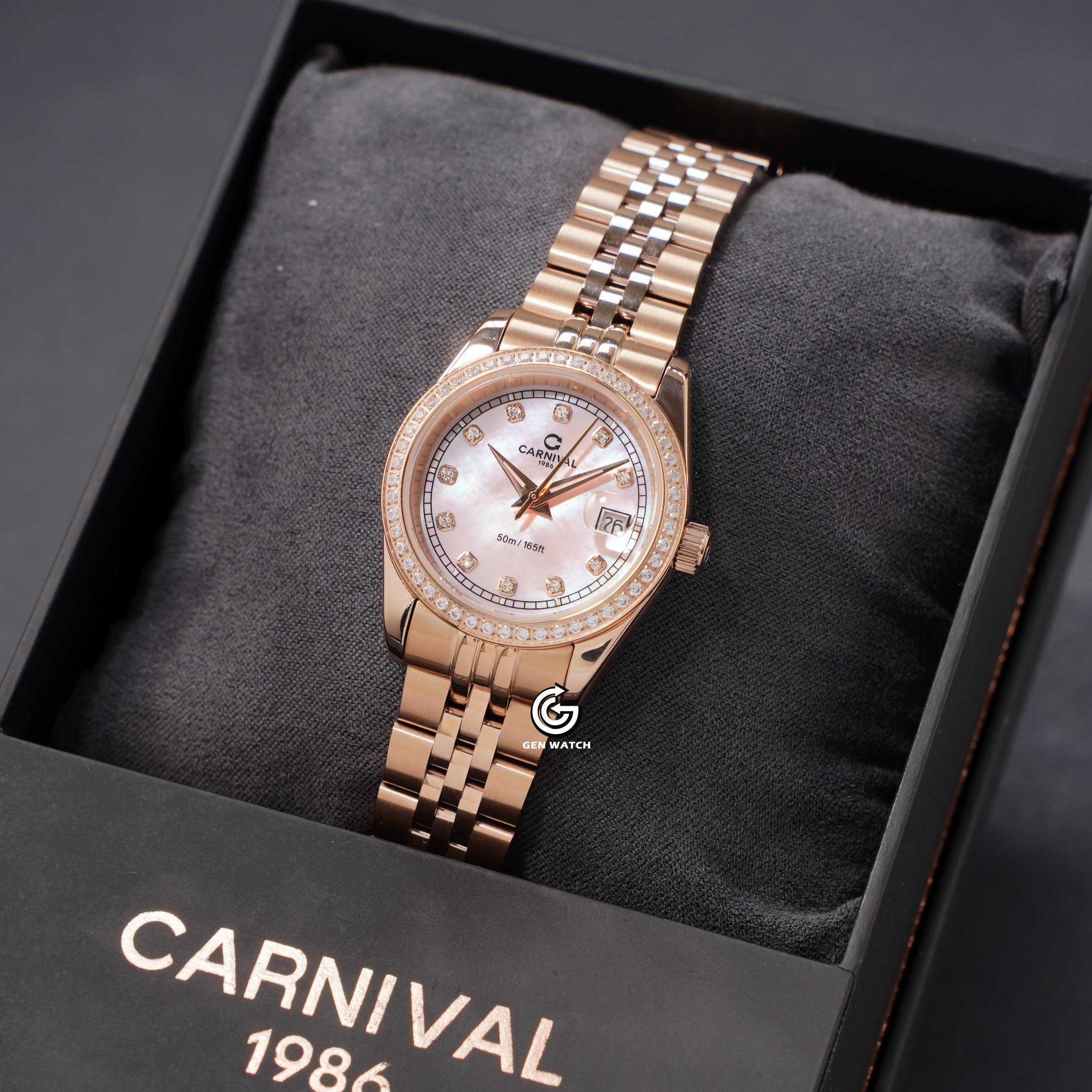 ĐỒNG HỒ NỮ CARNIVAL 8131L2 VH HK QUARTZ 30MM ( XÀ CỪ HỒNG )