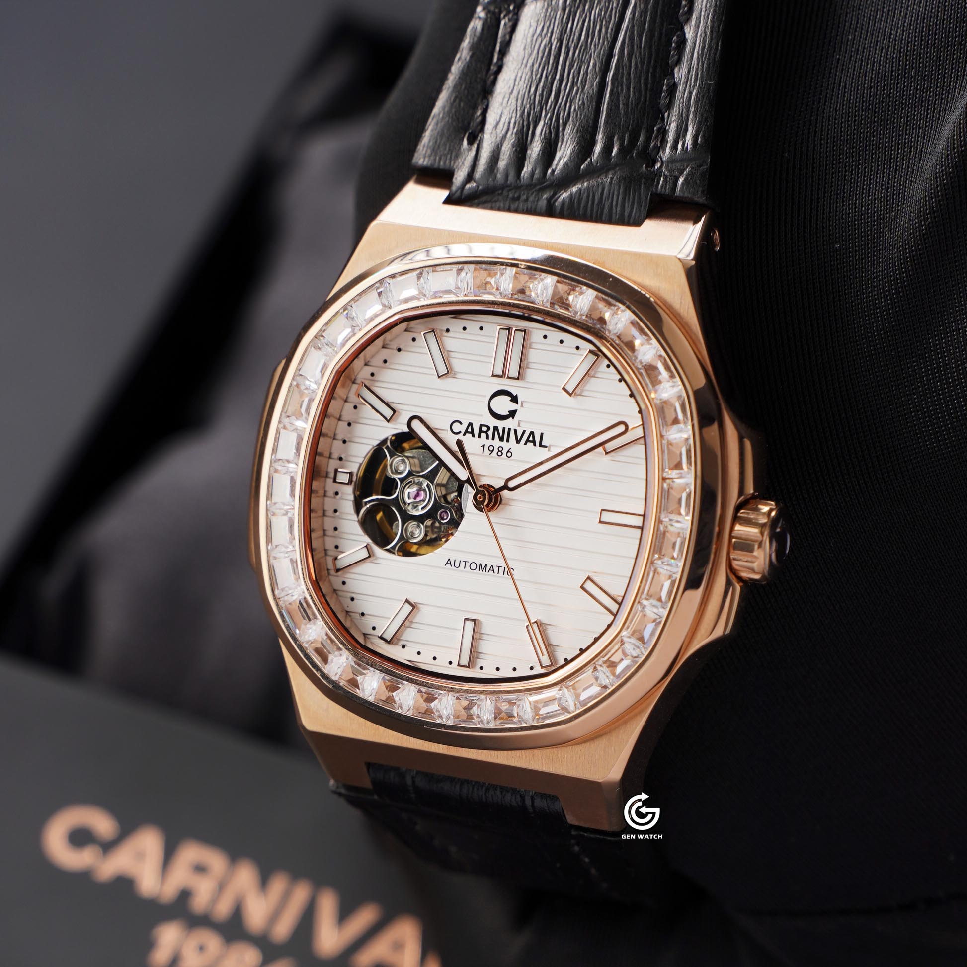 ĐỒNG HỒ NAM CARNIVAL 8128G VH DD T AUTOMATIC 41MM
