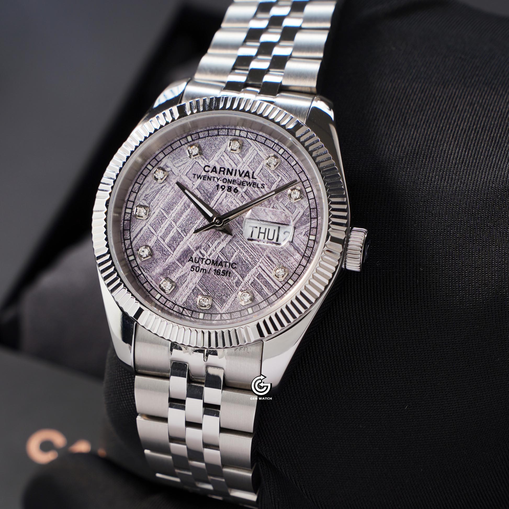 ĐỒNG HỒ NAM CARNIVAL 8131G VT TT AUTOMATIC 40MM