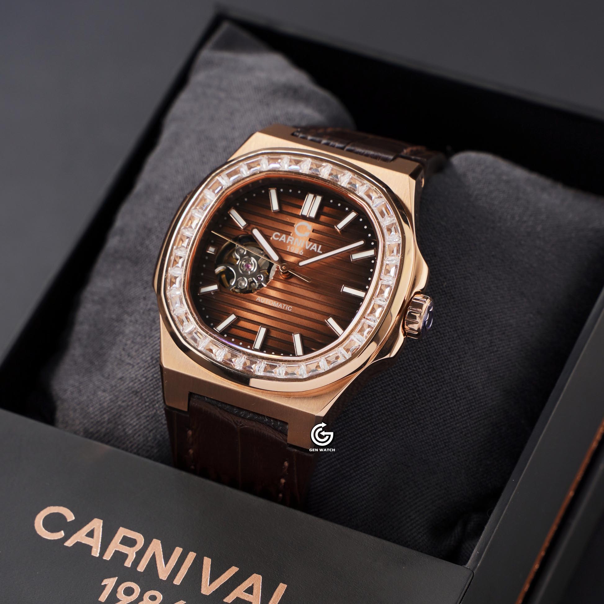 ĐỒNG HỒ NAM CARNIVAL 8128G VH DD N AUTOMATIC 41MM