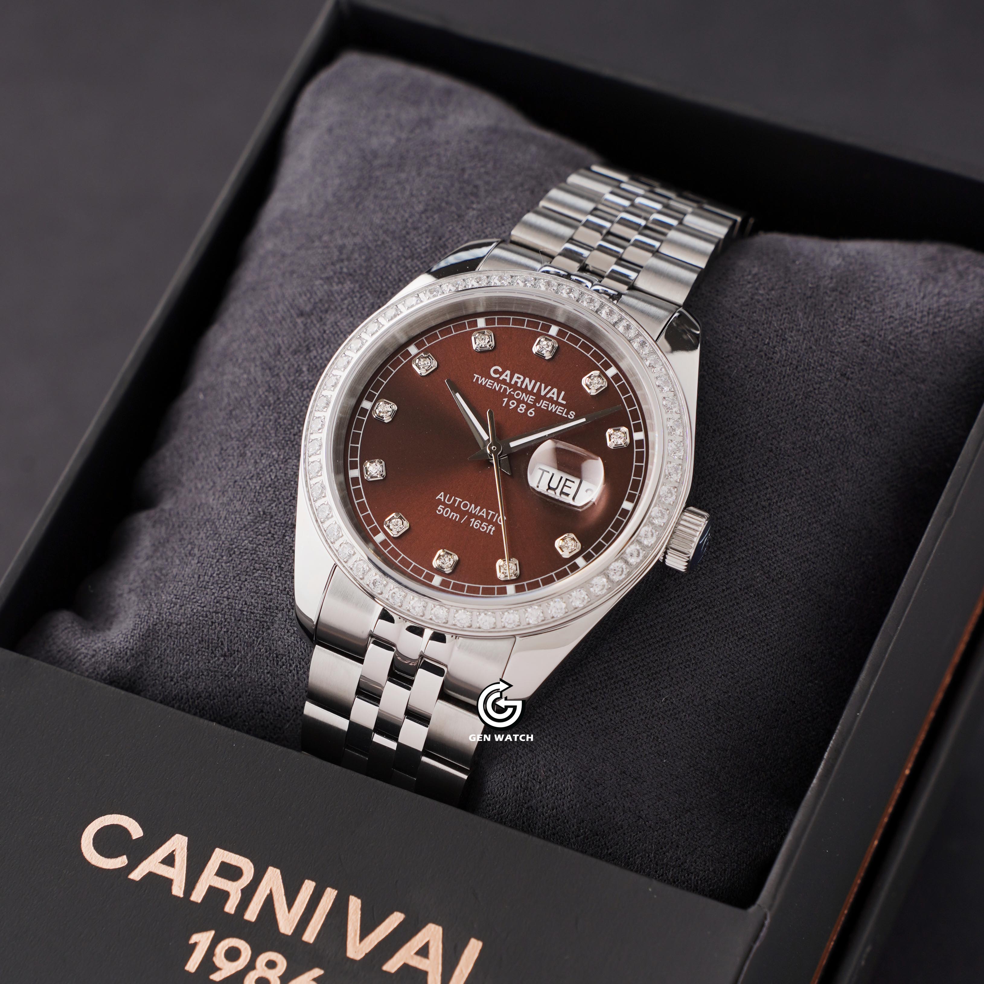 ĐỒNG HỒ NAM CARNIVAL 8131G2 VT N AUTOMATIC 41MM