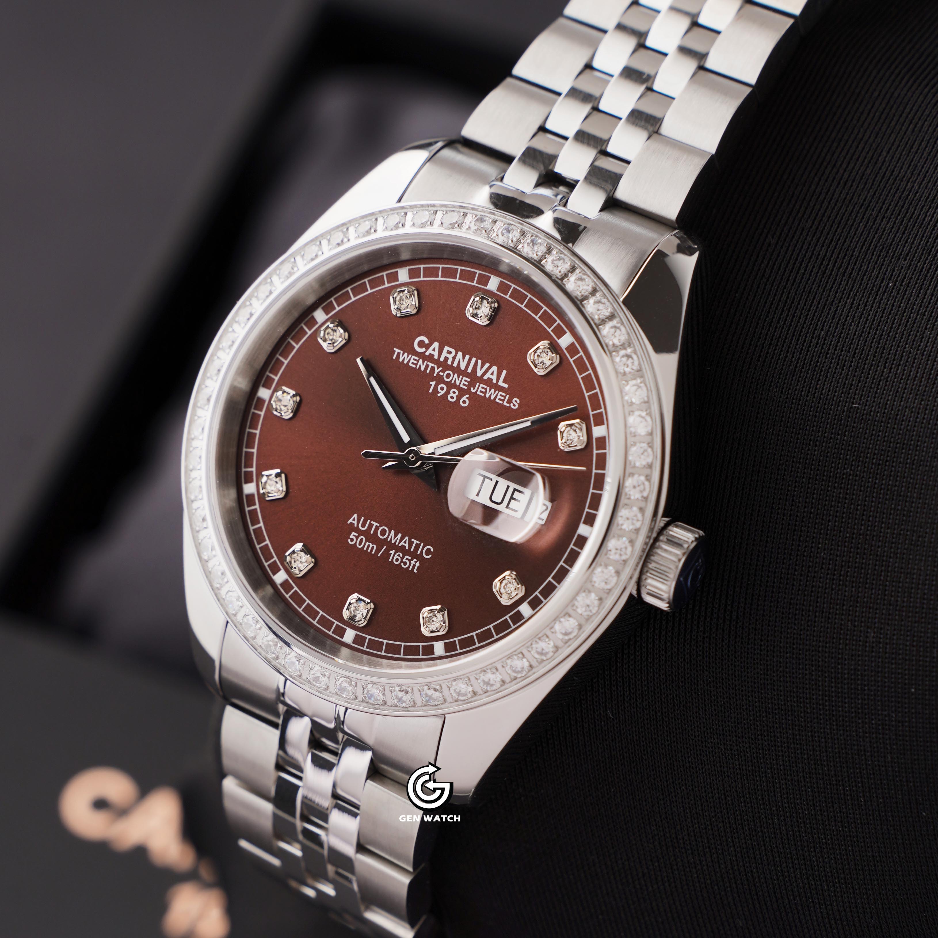 ĐỒNG HỒ NAM CARNIVAL 8131G2 VT N AUTOMATIC 41MM