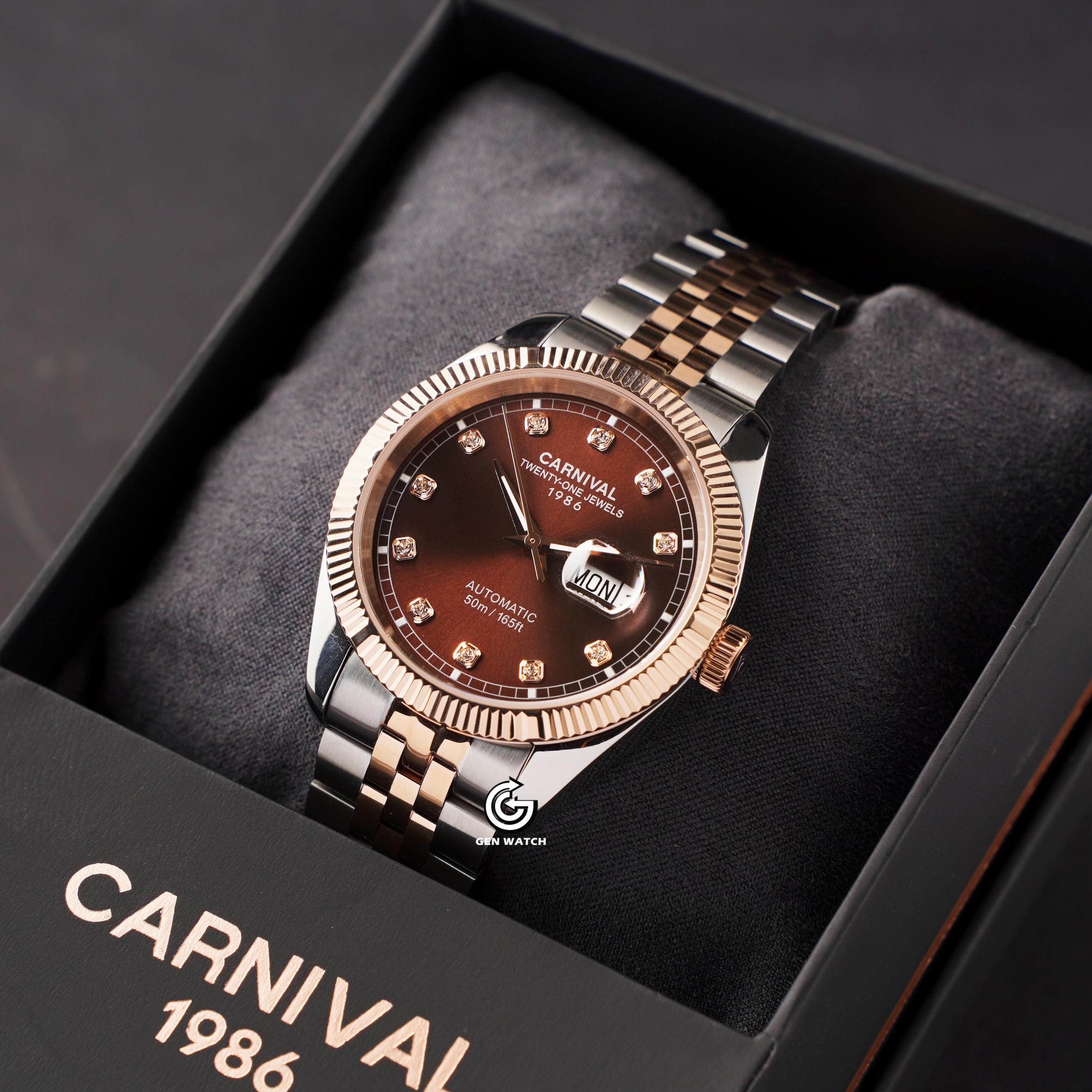 ĐỒNG HỒ NAM CARNIVAL 8131G CH N AUTOMATIC 40MM
