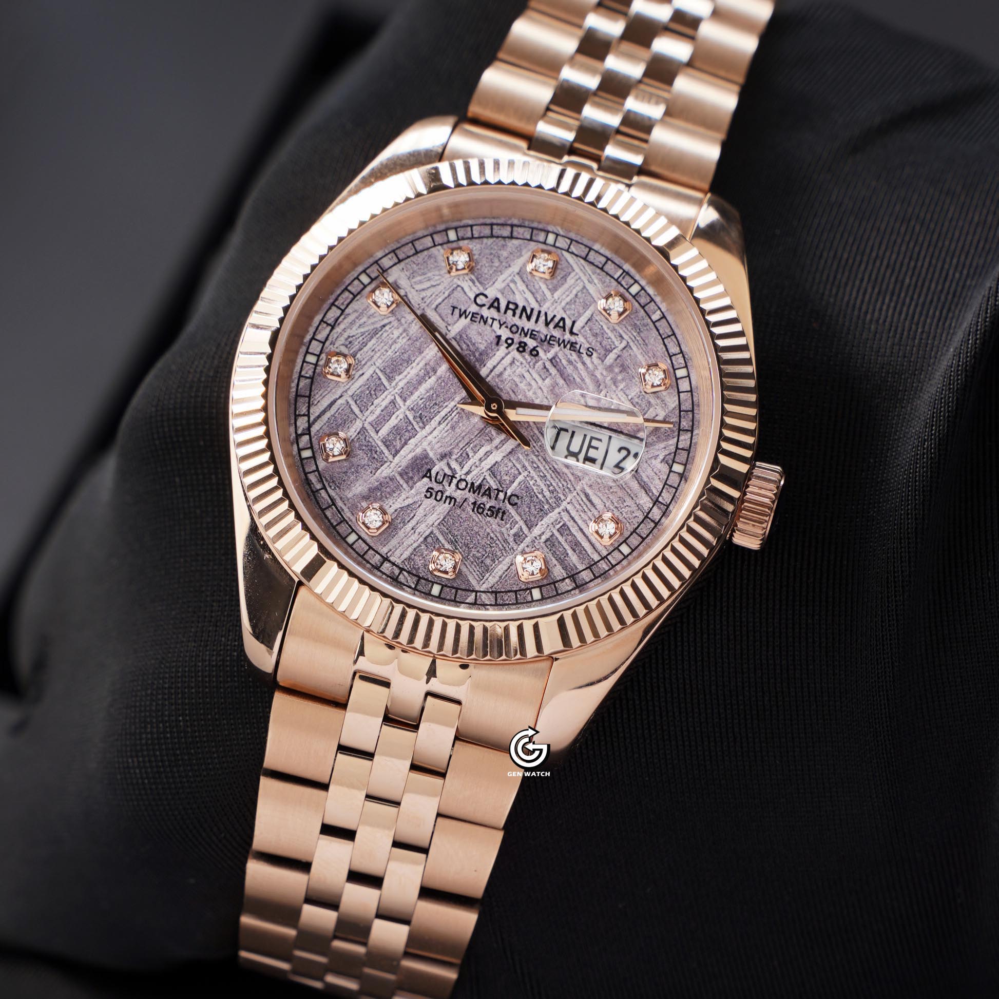 ĐỒNG HỒ NAM CARNIVAL 8131G VH TT AUTOMATIC 40MM